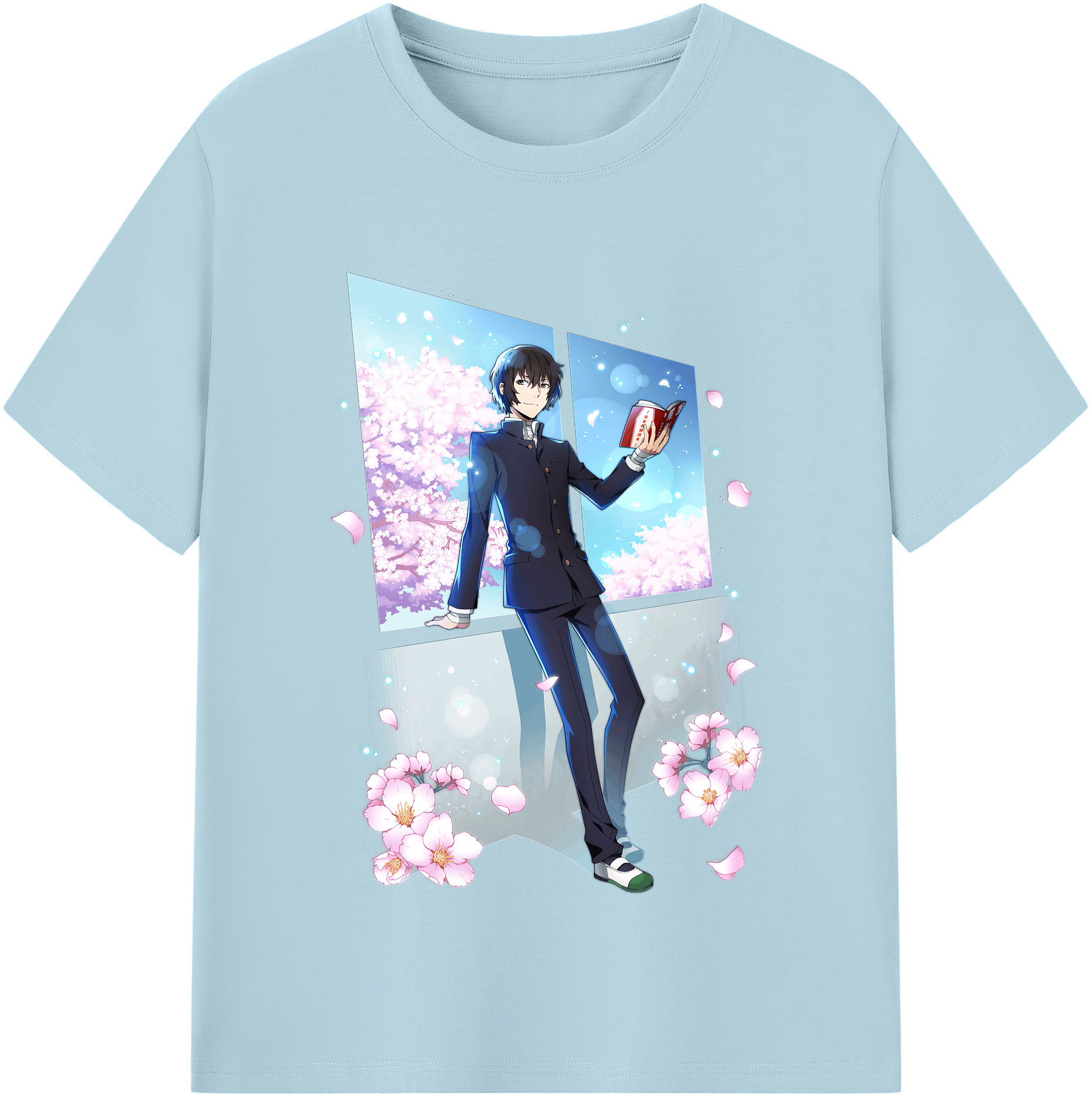 （画像用） 文豪ストレイドッグス Bungo Stray Dogs 綿100％半袖Tシャツ（フロントプリント）